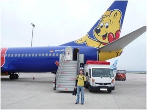 Beim Ausstieg aus der Haribo Maschine