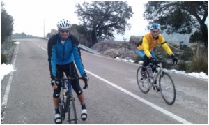 Günni und Sebastian auf dem Col d'Femina (Pollenca - Kloster Lluc)
